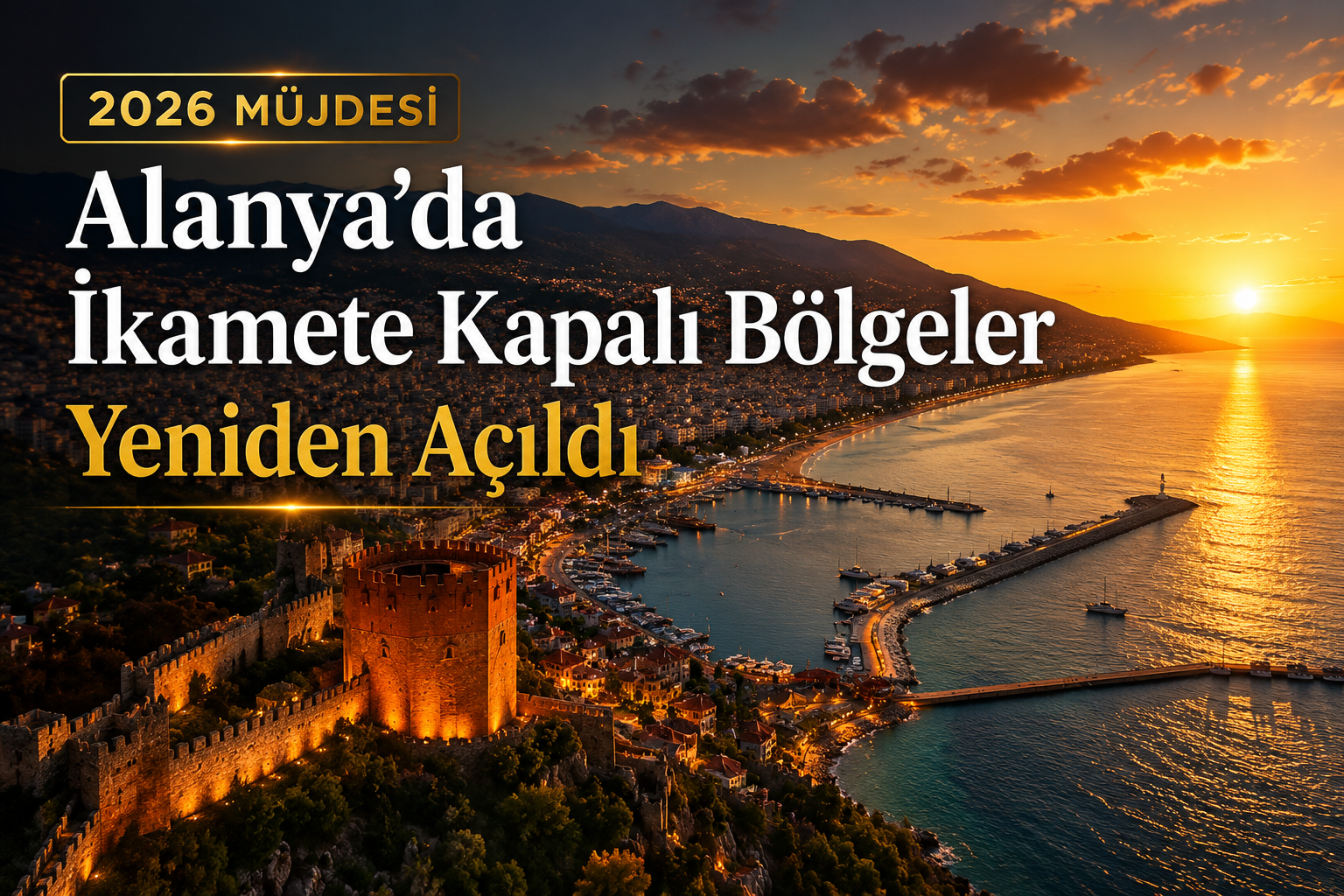 2026 Müjdesi: Alanya’da İkamete Kapalı Bölgeler Yeniden Açıldı