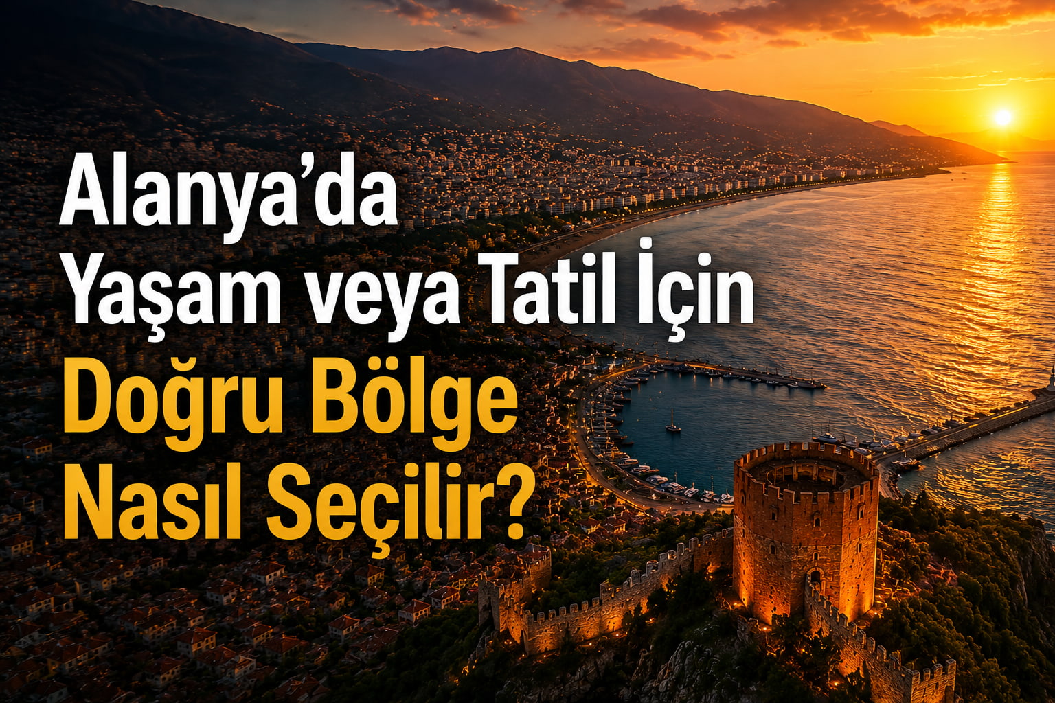 Alanya’da Yaşam veya Tatil İçin Doğru Bölge Nasıl Seçilir?
